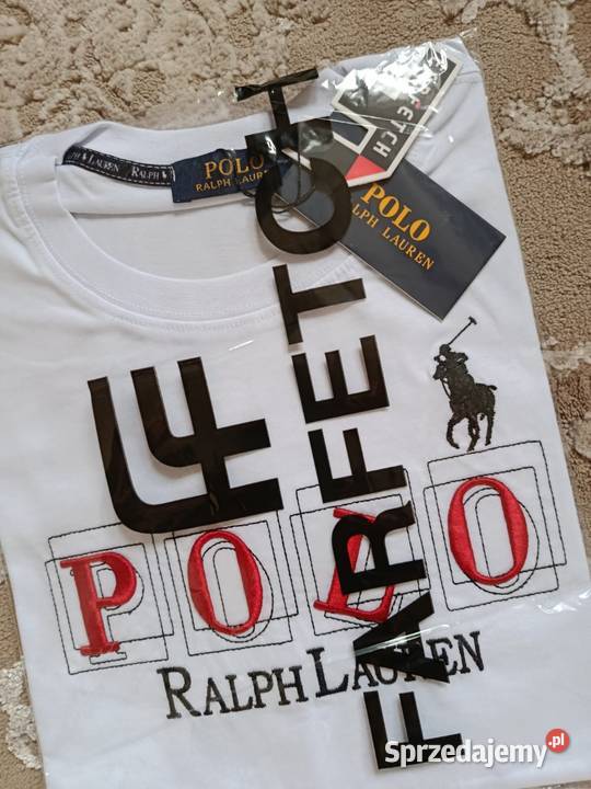 Tshirt bawełniany Polo Ralph Lauren biały L Moda i Styl Białystok sprzedam