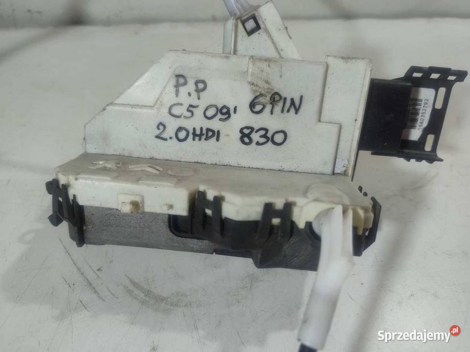 ZAMEK DRZWI PRAWY PRZÓD 6 PIN CITROEN C5 A04080 osobowe Części samochodowe