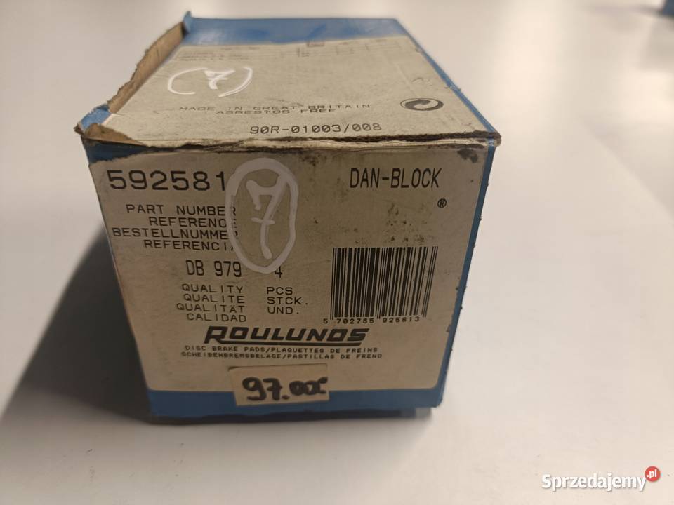 Citroen Xantia PRZEDNIE KLOCKI HAMULCOWE przód Rudka