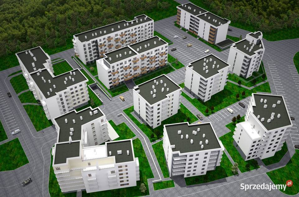 Wizualizacje 3D budynków wnętrz rzuty 3D Września