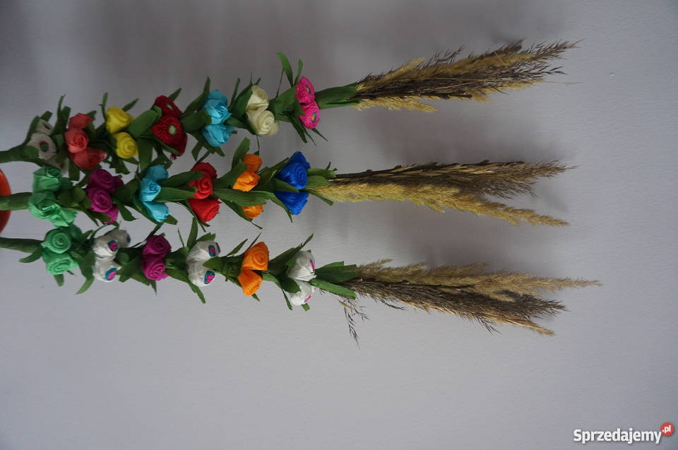 palma wielkanocna palmy wielkanocne z bibuły Dekoracje i ozdoby łódzkie Libiszów-Kolonia sprzedam