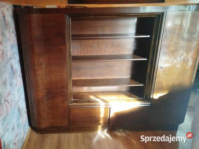 Witryna dębowa art deco antyk Gliwice