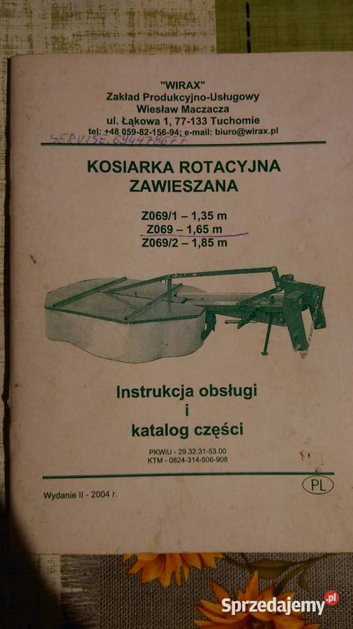 Sprzedam kosiarkę rotacyjną WIRAX Wągrodno