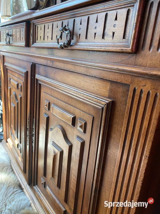 Antyk stary drewniany kredens mebel dolnośląskie sprzedam