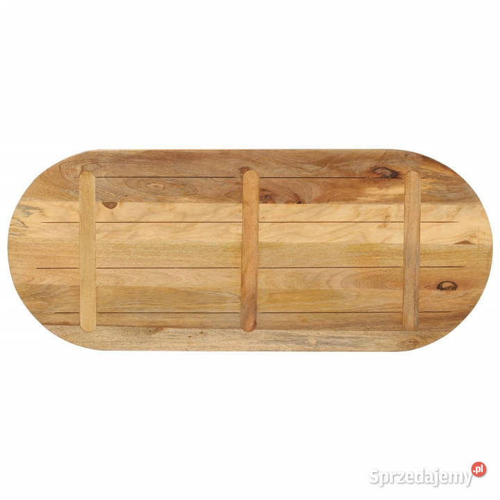 Blat stołu 100x40x38 owalny surowe drewno mango mazowieckie Warszawa