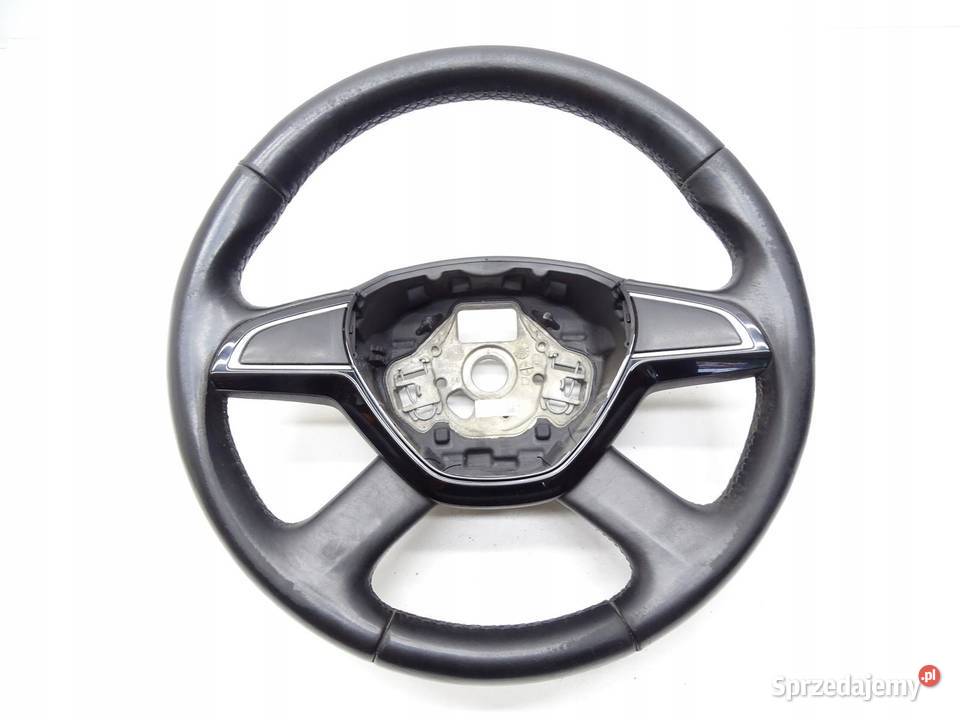 KIEROWNICA SKÓRA SKODA OCTAVIA III 5E0419091AA