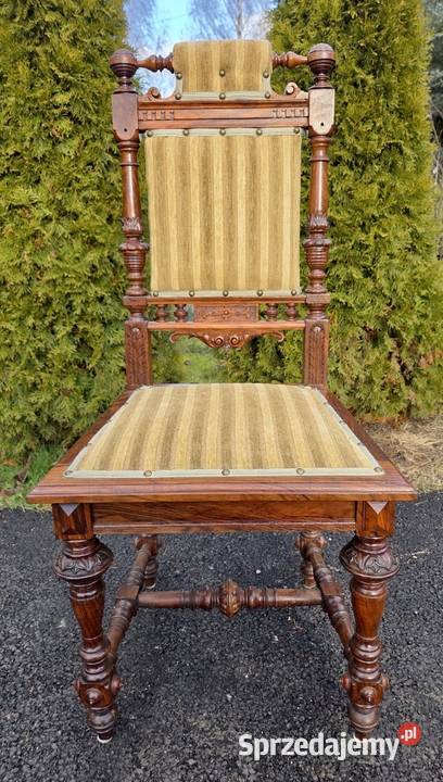 Piękny komplet czterech eklektycznych krzeseł Szczecin sprzedam