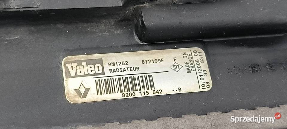 CHŁODNICA WODY RENAULT MEGANE SCENIC II Lipno