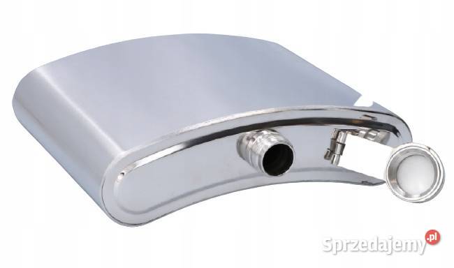 Duża Piersiówka ok 540 ml 18OZ XXL Srebrna Ostrowy nad Okszą