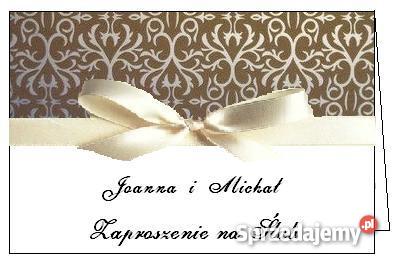robione zaproszenia ślubne Rękodzieło Nowa Sarzyna