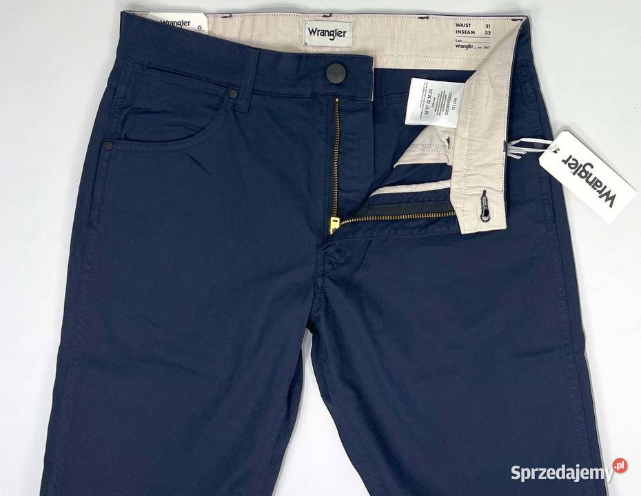 Spodnie męskie Wrangler Greensboro 803 Dark Navy Wrangler mazowieckie Warszawa