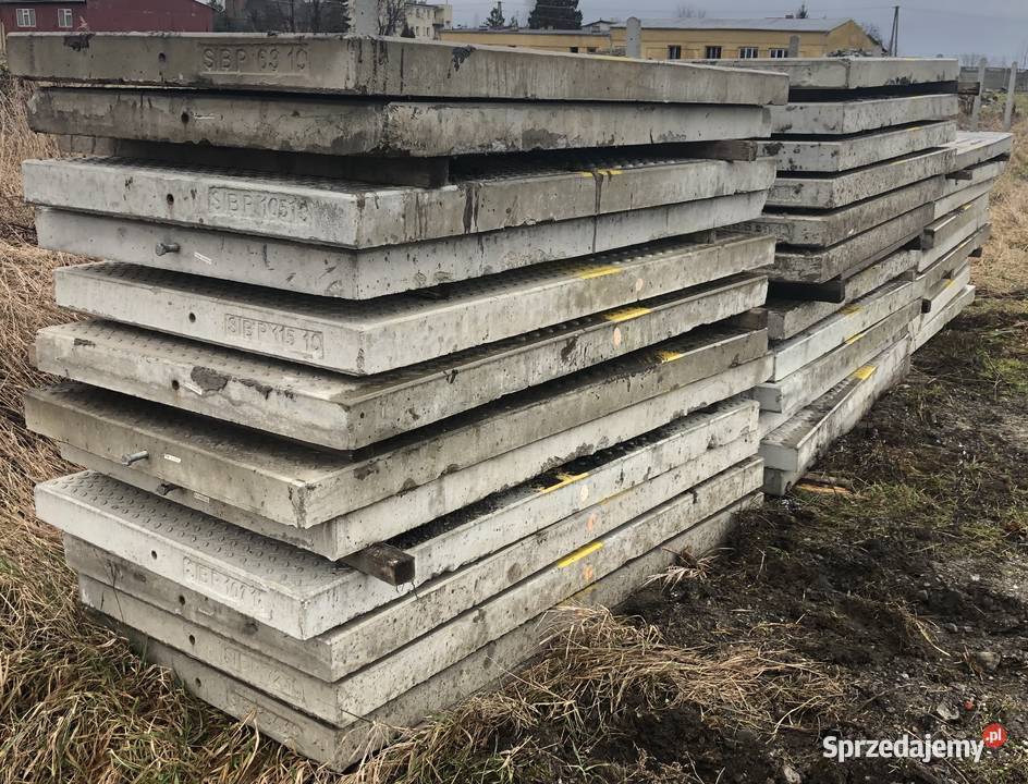 Płyty betonowe peronowe Materiały budowlane Przybysławice