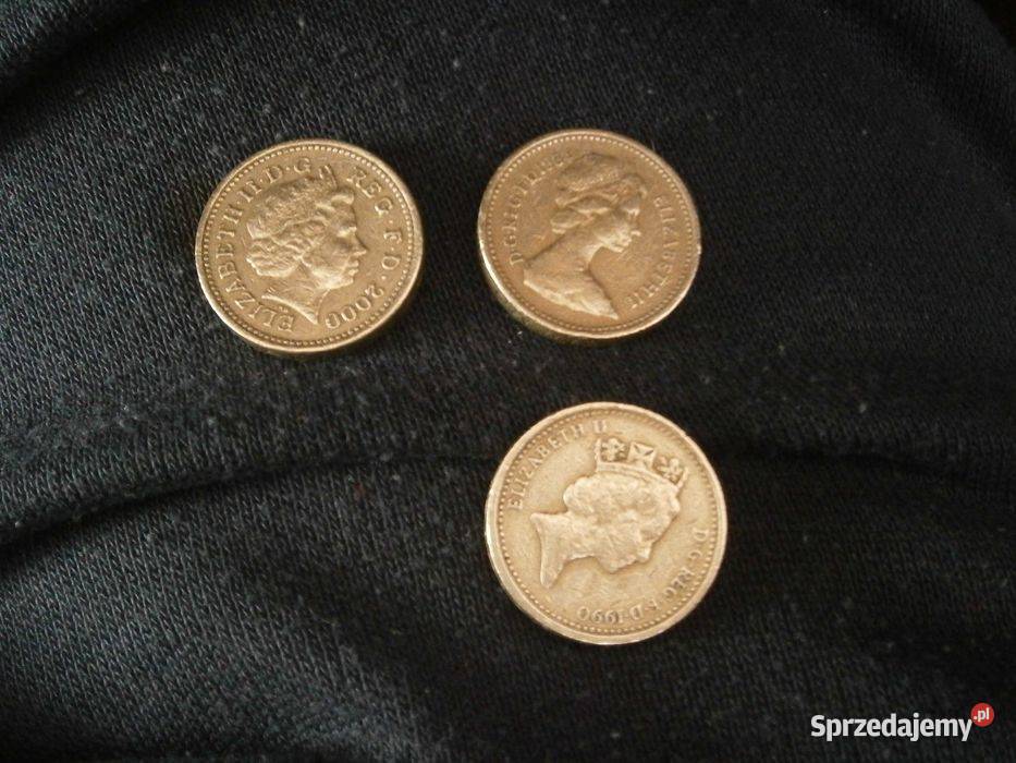 Monety Elizabeth One Pound Funt Brytyjski Białystok
