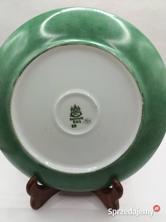 Talerz kwiatowy wzór złocenia Dania Zamość sprzedam