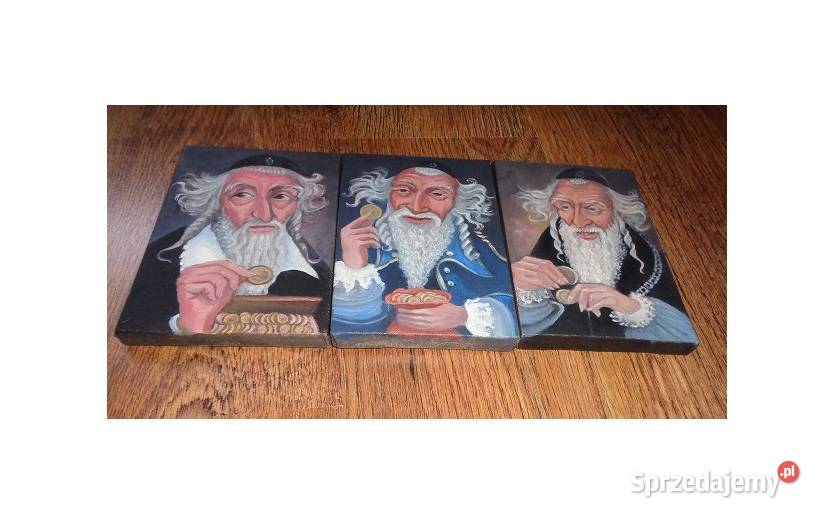 Żyd na szczęście obraz olejny Katowice