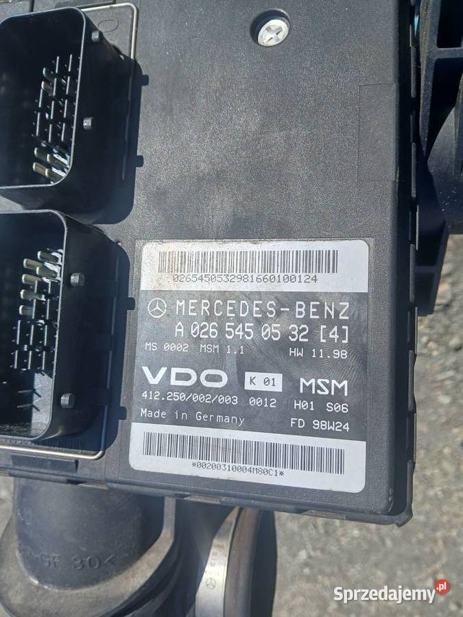 Sterownik silnika Przepływomierz Mercedes A140 małopolskie Radłów