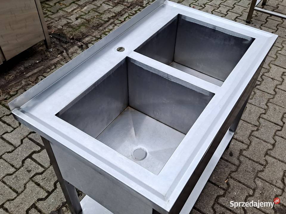 Zlew Basen 2 komorowy z Półką 1006085 M1248 N Nowe Skalmierzyce