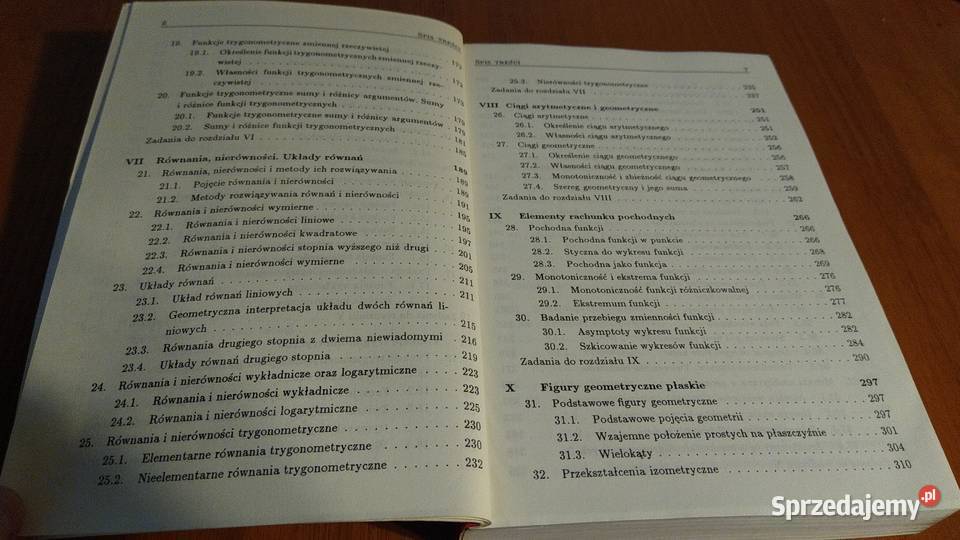 Matematyka w szkole średniej powtórzenie i zbiór Gdańsk sprzedam