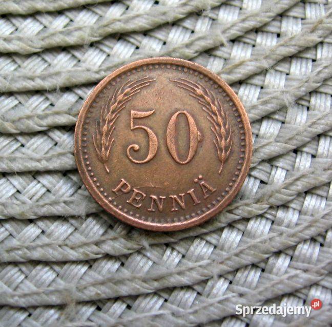 Finlandia 50 Pennia 1942r Miedz Kolekcje Kalisz