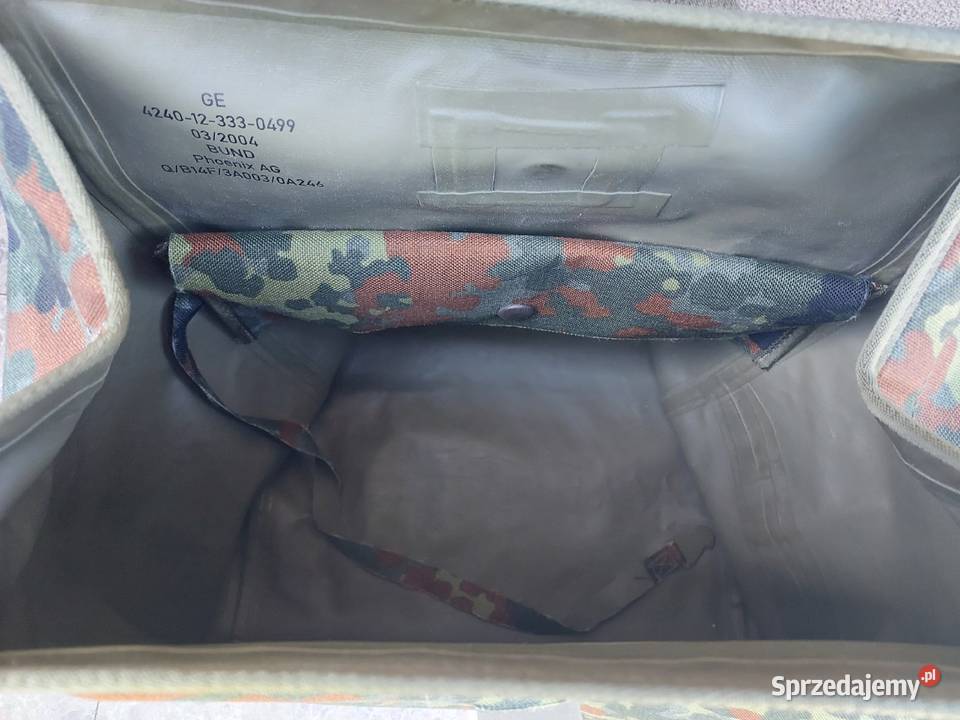 Solidna wojskowa torba bundeswehry na maskę Militaria pomorskie Tczew sprzedam