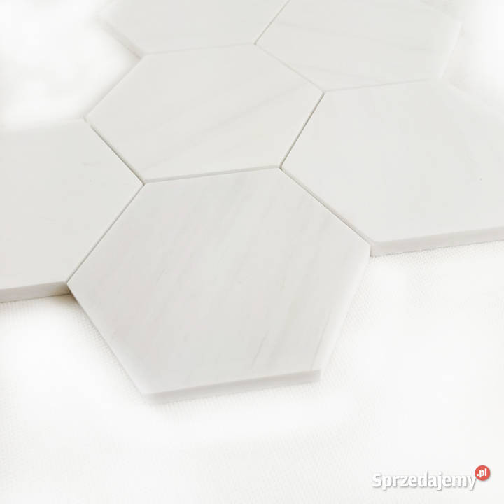 Mozaika Hexagon L z marmuru Glacier White mazowieckie Piaseczno sprzedam