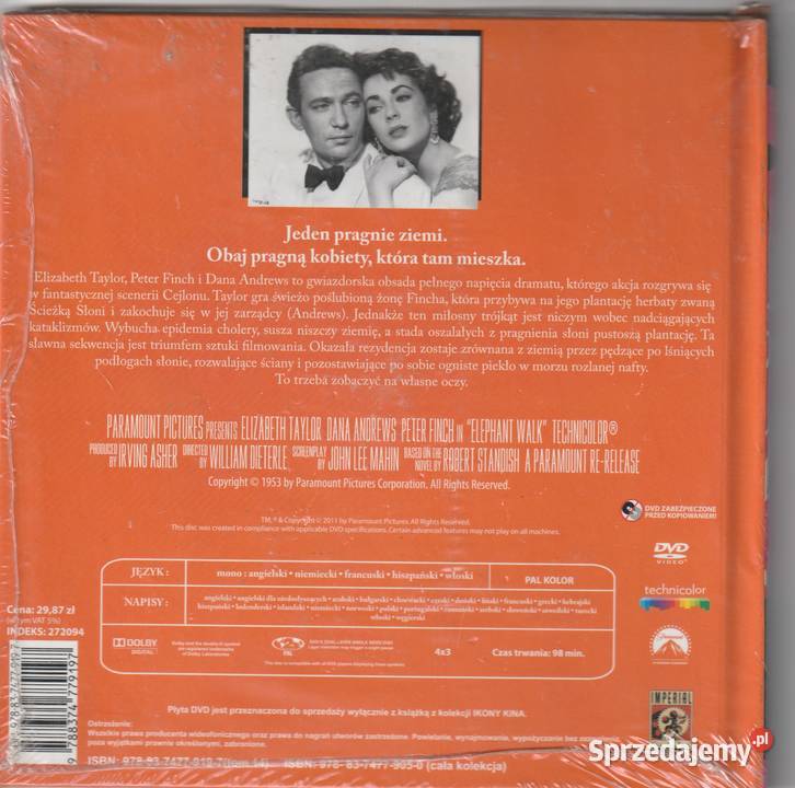 ŚCIEŻKA SŁONI Elizabeth TAYLOR DVD Pruszków