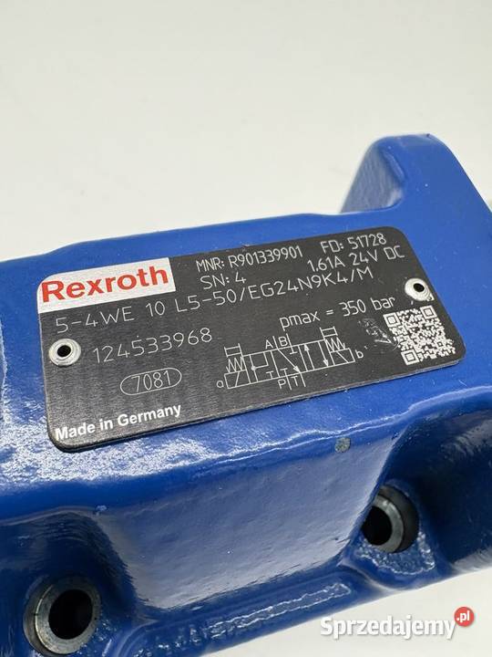 Rexroth R901339901 54WE 10 L550EG24N9K4M Valve Warszawa