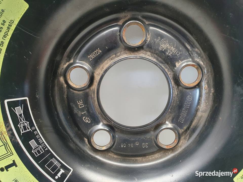 KOŁO DOJAZDOWE Mercedes CLK W209 dojazdówka Chełm