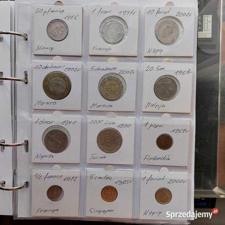 Monety dwa albumy również luzem Skierniewice