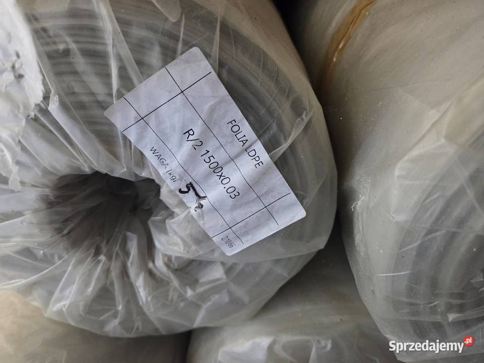 Folia do Pakowania Pół rękaw 1500x0035 Magazynowanie sprzedam