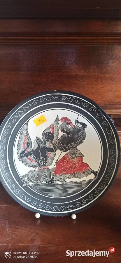 Patera Dekoracja grecka ręcznie zdobiona Replika pomorskie Gdańsk
