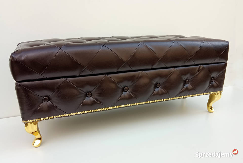 Pufa Ławka Angielska Złote Nogi Otwierana Poznań