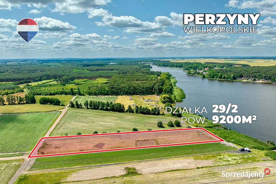 Działka inwestycyjna Jeziorem Zbąszyńskim Perzyny