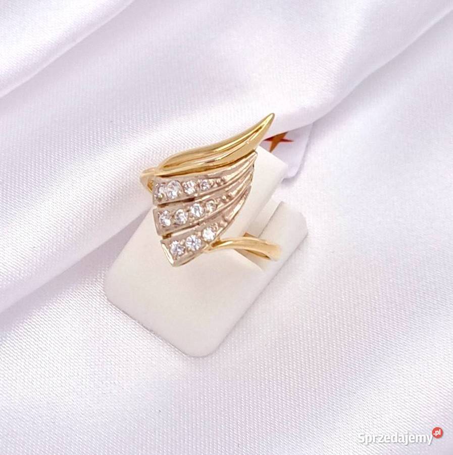 Pierścionek r12 Złoty pr585 Glamour Z727 sprzedam