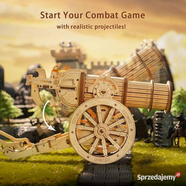 ROBOTIME Drewniane Puzzle 3D Średniowieczna Zamość