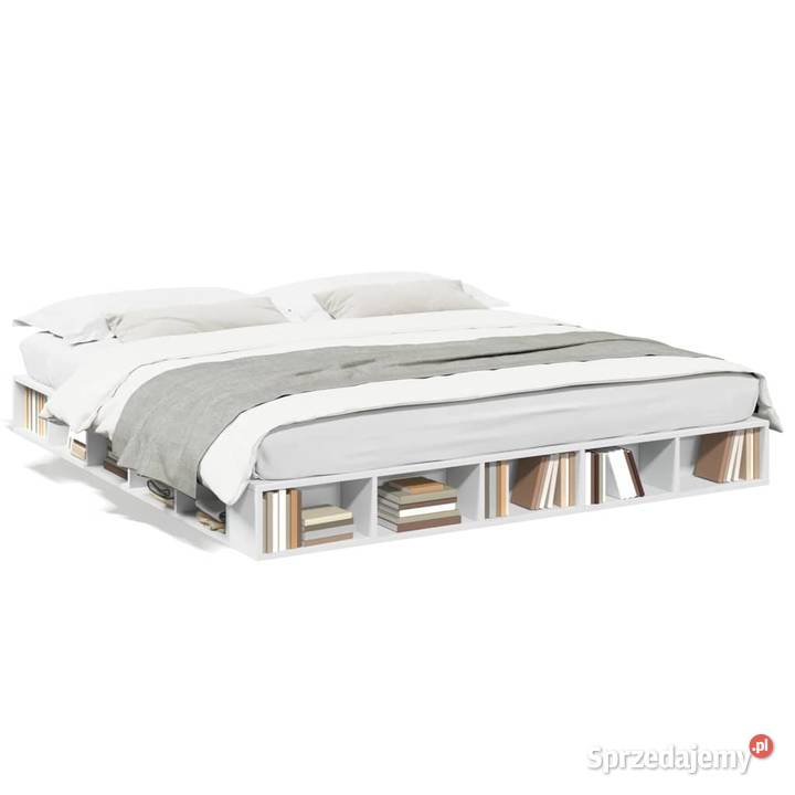 vidaXL Rama łóżka biała 180x200 SKU3280454 Warszawa