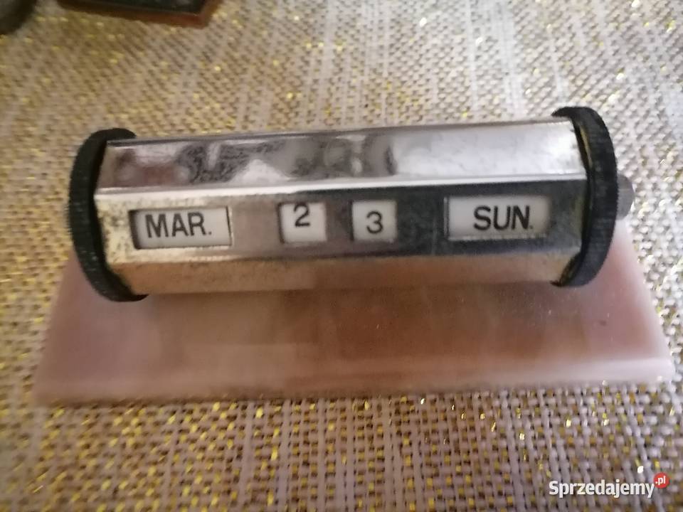 Stary kalendarz wieczny Art Deco Kraków