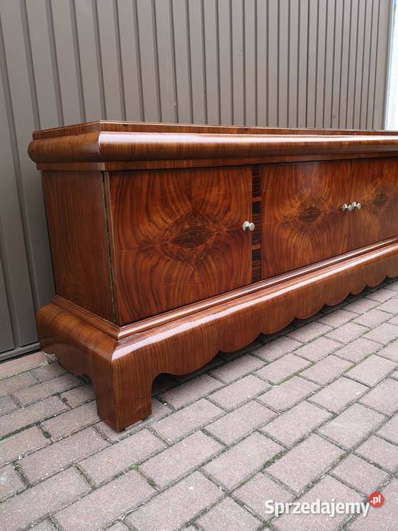 Komoda ARTDECO Orzech Unikatowa Niska RTV Stara Swarzędz sprzedam