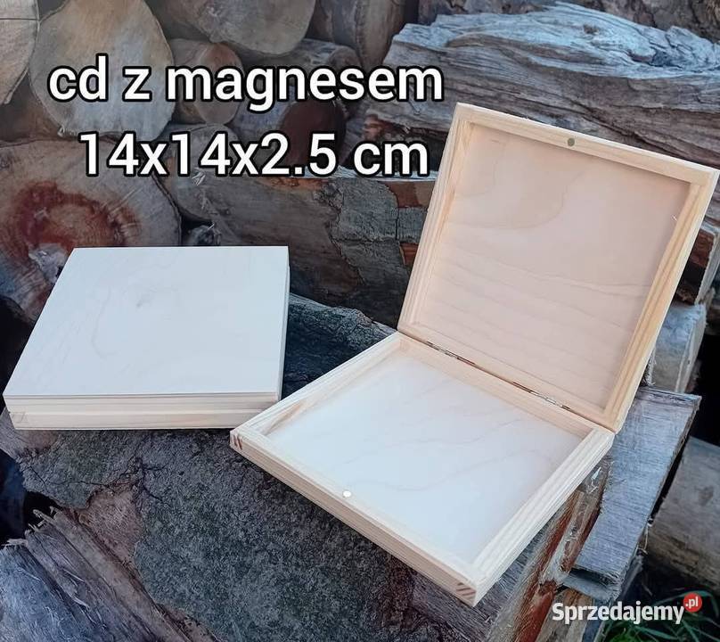 Pudełka drewniane z magnesem 141425 Rękodzieło Antyki, Sztuka, Kolekcje