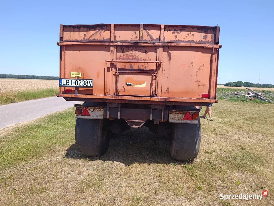 Przyczepa skorupa wywrotka tandem 12 ton