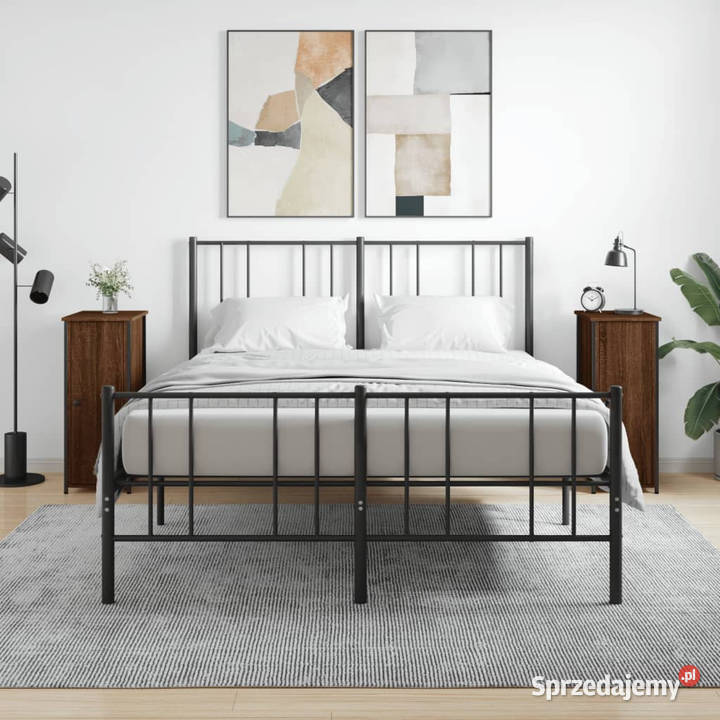 Szafki nocne 2 brązowy dąb 32x42x80 WM825972 Warszawa
