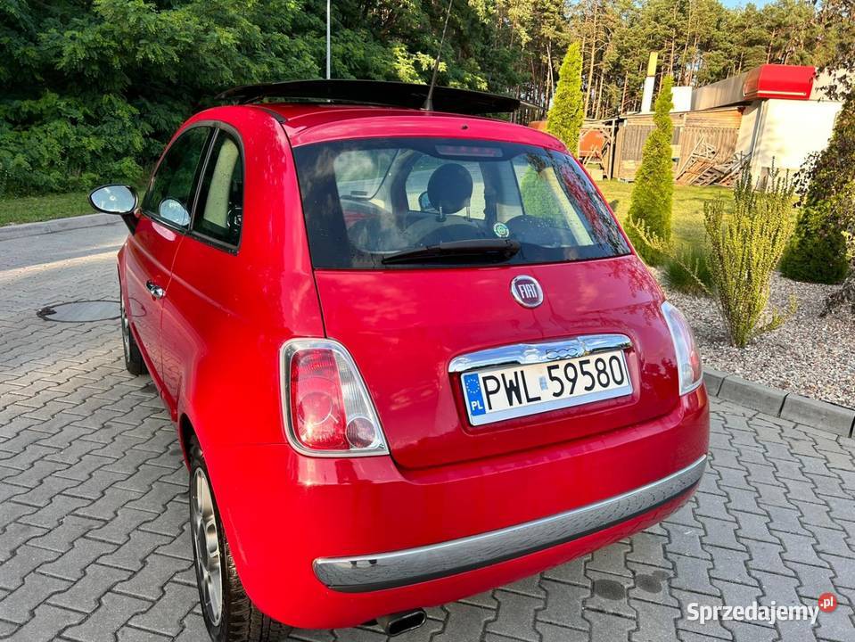 Fiat 500 sprzedam czerwony Wolsztyn