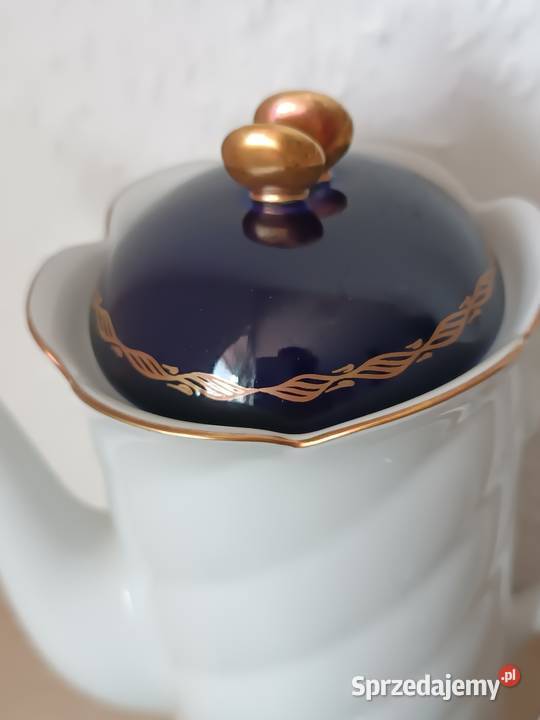 Porcelanowy kobaltowy zestaw GDR Gorlice sprzedam