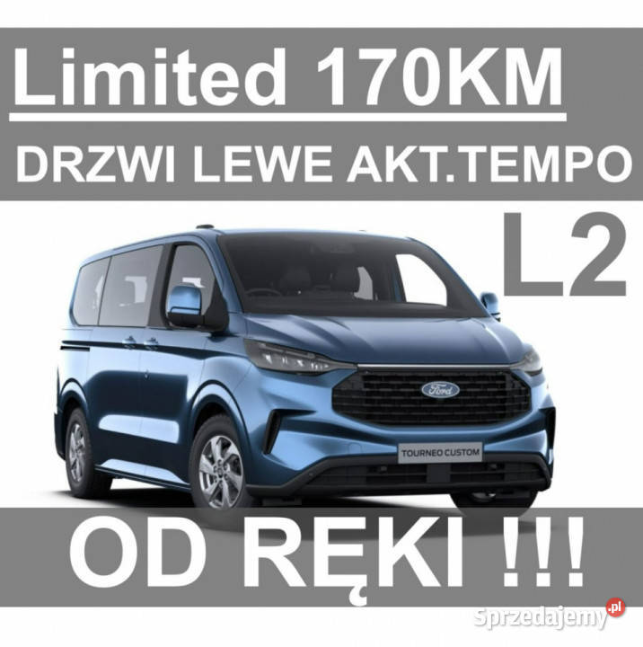 Ford Transit Custom Limited L2 170 Drzwi Lewe ESP Szczecinek