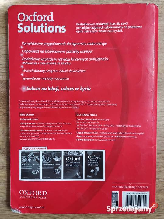 Oxford Solutions PreIntermediate Workbook Tarnów