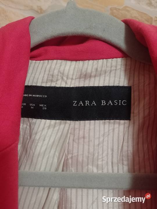 38M ZARA Różowa marynarka z Madrytu żakiet