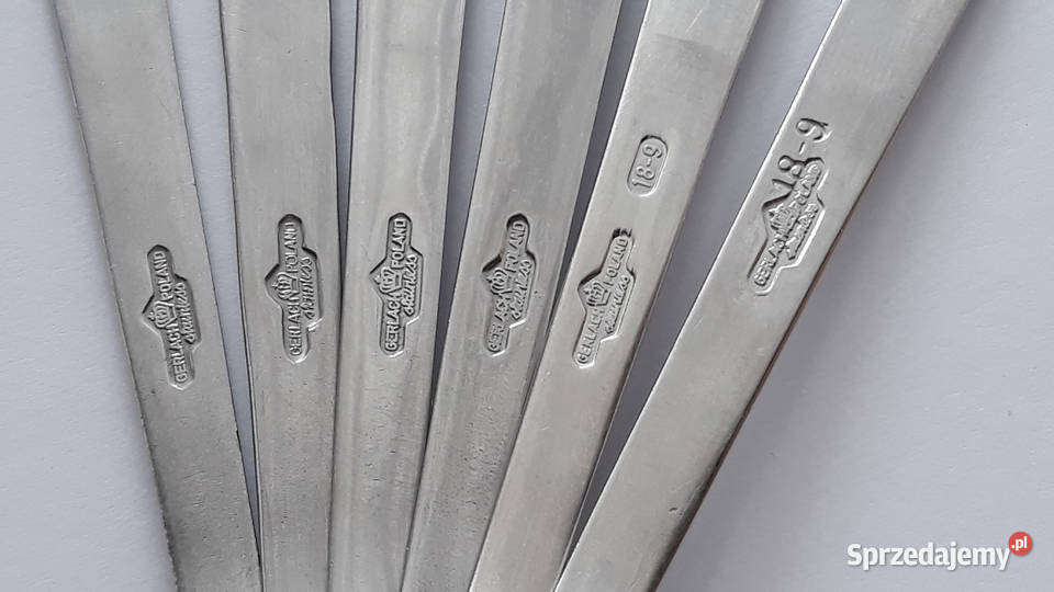 Łyżeczki do herbaty 3 RÓŻE Gerlach sztućce PRL Dąbrowa Górnicza sprzedam