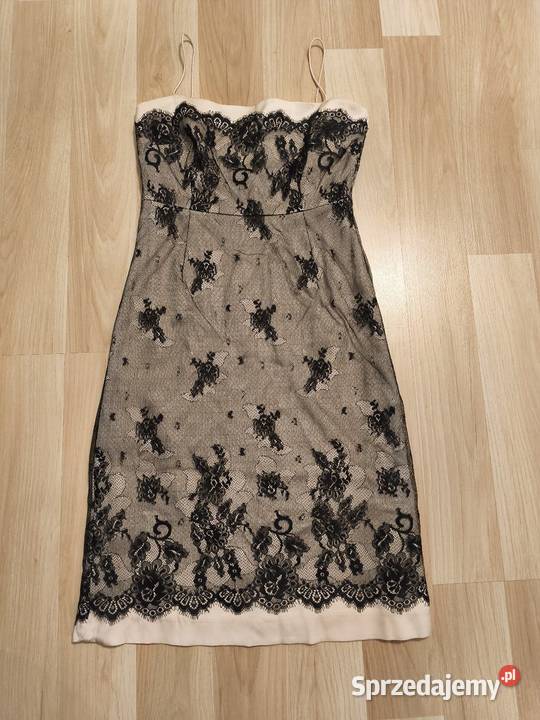 Sukienka wieczorowa brązowy/beżowy Biłgoraj