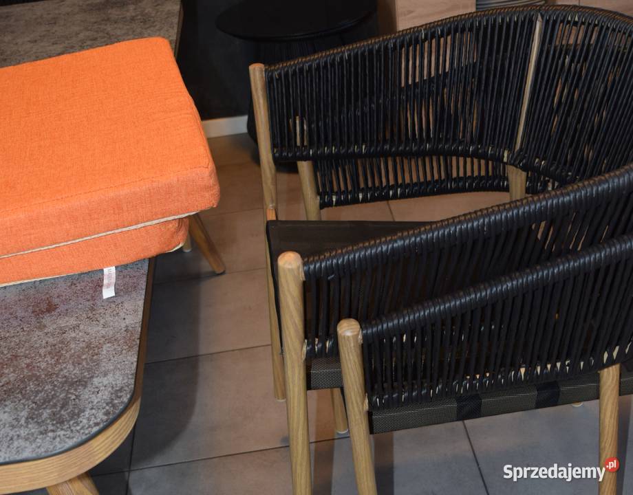 zestaw ogrodowy 61 technoratan obiadowy stół Zestawy mebli ogrodowych