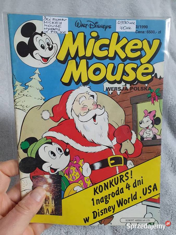 Mickey Mouse zestaw 10 komiksów lata 90te Kultura i Rozrywka Gdynia